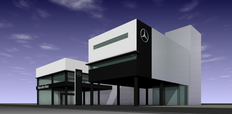 メルセデスベンツ森ノ宮店改修計画