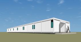 ホテルラスイート管理棟（コンテナ建築）