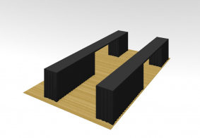 ハイブリッド別荘計画（コンテナ＋木造）