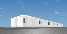 ホテルラスイート管理棟（コンテナ建築）