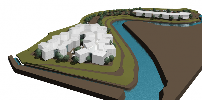 汐の宮病院計画（コンテナ建築）