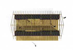 ハイブリッド別荘計画（コンテナ＋木造）