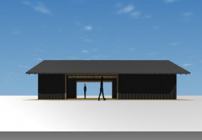 ハイブリッド別荘計画（コンテナ＋木造）