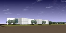 汐の宮病院計画（コンテナ建築）