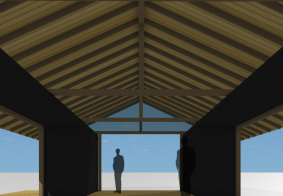 ハイブリッド別荘計画（コンテナ＋木造）