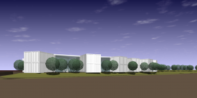 汐の宮病院計画（コンテナ建築）