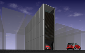 電気自動車と住む家（コンテナ建築）