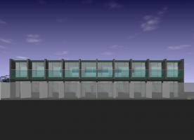 メゾネットアパート（コンテナ建築）