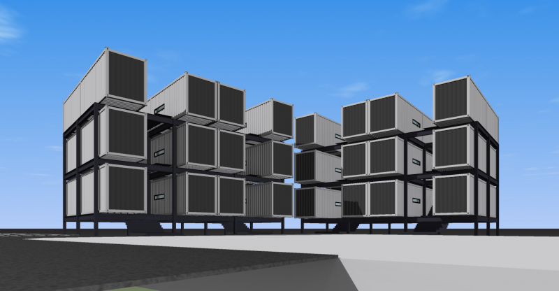 ワンルームマンション（コンテナ建築）