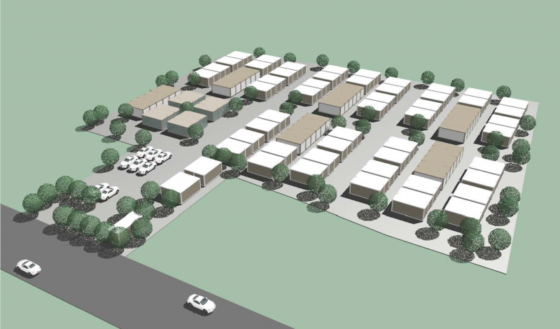 作業員宿舎計画（コンテナ建築）