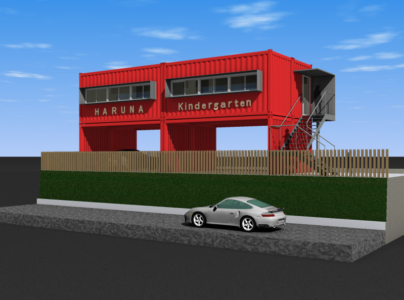 幼稚園増築計画（コンテナ建築）