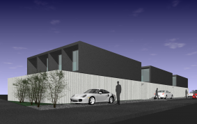 メゾネットアパート（コンテナ建築）